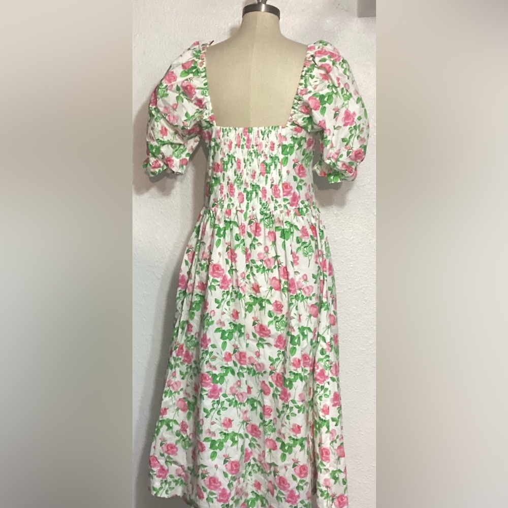 Hill House The Ophelia pink Rose dress size XL - Picture 3 of 11